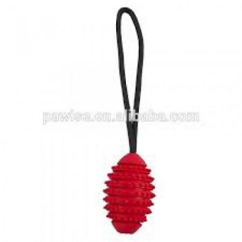  PAWISE RUBBER TOY W/ROPE:14711 