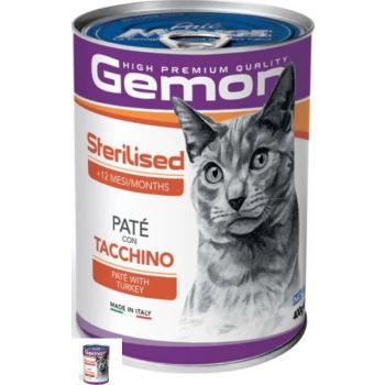  GEMON CAT STERILISED WITH TURKEY 400 Gm 