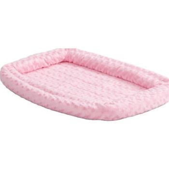  MIdwest QuietTime Pink Fashion Double Bolster Bed Pink 36 inch 