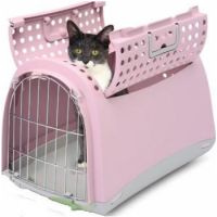 IMAC Carrier for cats and dogs Open On Top Pink 50x32x34.5 CM