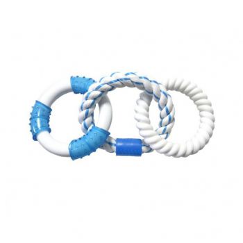  Triple Rings Rope - Blue (pack of 4) 
