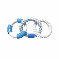 Triple Rings Rope - Blue (pack of 4)