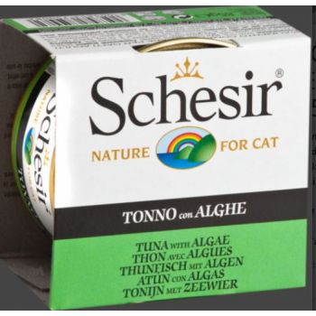  Schesir  Cat Wet Food Can Jelly  Tuna/Algae 85GM (C142) 