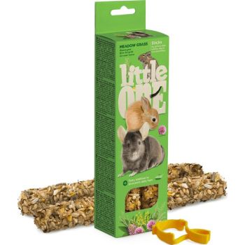  Little One Sticks for guinea pigs, rabbits, degus and chinchillas with meadow grass 2x55g 