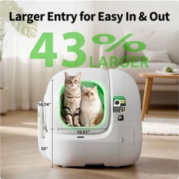  Petkit Purobot Max Pro 2.0 - Upgraded Automatic Cat Litter Box with Ai Camera 
