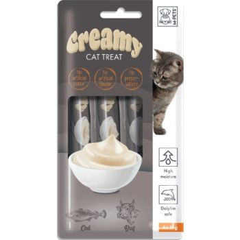  M-PETS Creamy Treats for Cats – Cod & Beef 4x15g (60g) 
