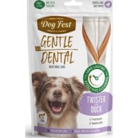 Dog Fest Dental Treats For Adult Dogs -Twister -Duck 100g (14cm)