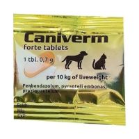 Caniverm Deworming  Forte Tablet  up to 10kg  0.7g (Pcs)