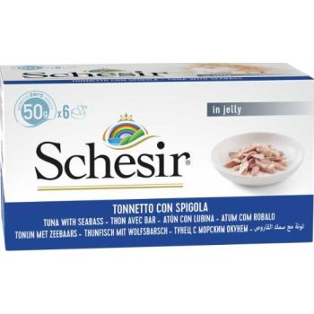  Schesir Cat Multipack Can Tuna With Seabass-6x50g 