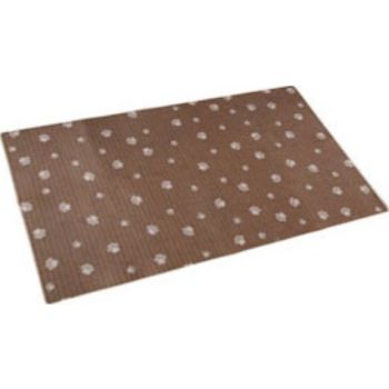  Dry Mate Pet Place Mate Dogs Brown Stripe/ Tan Paw 16 X 28 Inches 