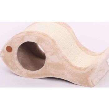  Catry Fish Shape Cat Tree With Scratcher 52x30x24cm 