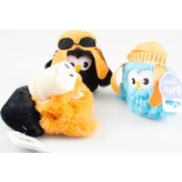 Duvo+ Electronic Plush Owl Cat Toy 6x10x13cm Mixed Colors