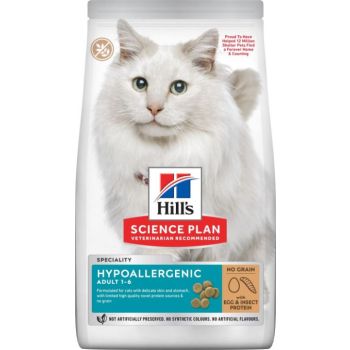  Hill’s Science Plan Hypoallergenic Adult Cat Food No Grain Egg & Insect Protein (1.5kg) 
