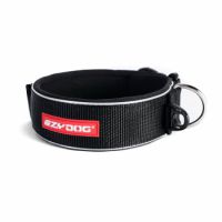 EzyDog Classic Wide Dog Collar, XL - Black