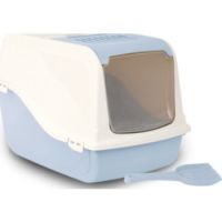 Bergamo Cat Litter Box ARIEL(TOP FREE) Columbia Blue