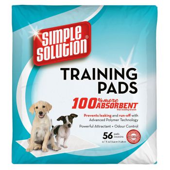  Simple Solution Training Pads -(56 pads) 21.5 x 22 Inches 