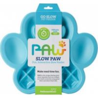 PETDREAMHOUSE PAW SLOW FEEDER BLUE