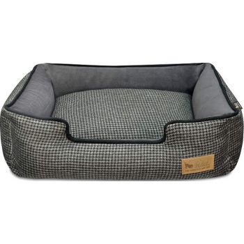  P.L.A.Y. Houndstooth Lounge Bed, Medium, Black/Grey 