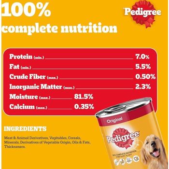  Pedigree Beef Loaf Wet Dog Food - 400G 