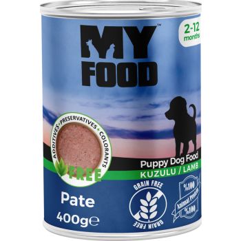  Myfood Dog Wet Food Puppy Lamb 400g 