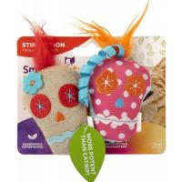 SmartyKat® Skitter Skulls™ Set Of 2 Catnip And Silvervine Cat Toys