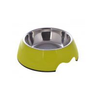 Nutrapet Melamine Round Bowl Parrot Green M:17.5 * 6.5Cms 350/ml11.8oz