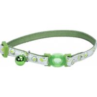 Coastal 3 8 Safe Cat Glow In The Dark Adj.Collar Glowing Lime Skulls