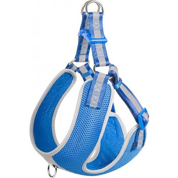  Fida Step-in Dog Harness – Reflective Blue Small  (48.3cm – 55.9cm) 