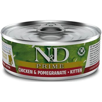  Farmina N&D Cat Prime Chicken & Pomegranate Kitten Wet Food, 80g 