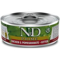 Farmina N&D Cat Prime Chicken & Pomegranate Kitten Wet Food, 80g
