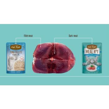  Cat Fest Meal No 5 Cat Food in Jelly-Tuna With Crab Stick 50g 