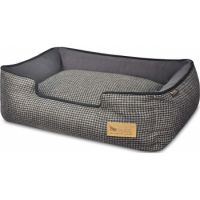 P.L.A.Y. Houndstooth Lounge Bed, Medium, Black/Grey