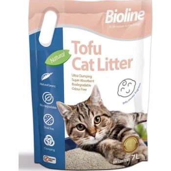  Bioline Tofu Cat Litter 7L - Baby Powder Fragrance 