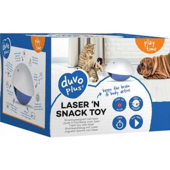  Duvo+ Laser 'N Snack Toy White/Blue - 19x19x15cm 