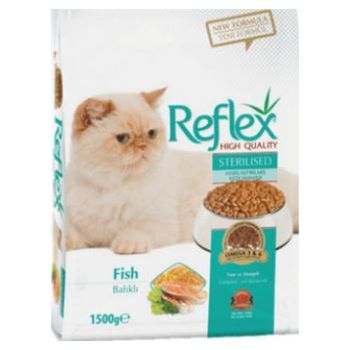  Reflex Sterilised Cat Food Fish, 1.5 Kg 