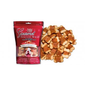  Loving Pets Gourmet Sweet Potato Biscuit & Chicken Wraps 