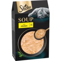 Sheba Soup with Chicken Wet Cat Food - 4X40G