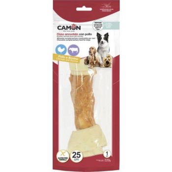  Knotted Rawhide Bone With Chicken(1Pcs) 220G 