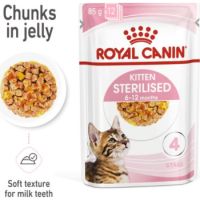 Royal Canin Feline Health Nutrition Kitten Sterilised Jelly (WET FOOD - Pouches) 85g
