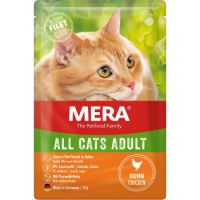 Mera All Cats Adult Chicken Grain-Free Chicken Meat Wet Pouch Cat Food 85 gr