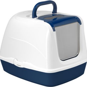  Moderna Flip Cat-Litter Box Blue  L 22.7 x W 17.3 x H 16.3'' 