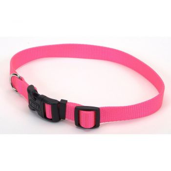  Coastal 5/8" Tuff Dog Collar  Small/Medium Neon Pink 