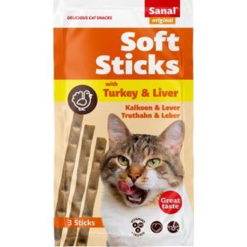  SANAL CAT Soft Sticks Turkey & Liver 
