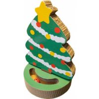 CARDBOARD SCRATCHING POST CHRISTMAS TREE 56X44X45 CM