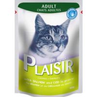 Plaisir Cats Chunks in Gravy with Salmon and COD Pouch 100g