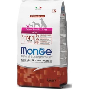  Monge Monoprotein Mini Adult Lamb With Rice And Potato 2.5Kg 
