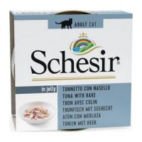 Schesir Cat Can Jelly Tuna With Hake 85gm