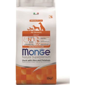  Monge Monoprotein All Breeds Adult Duck With Rice And Potato 2KG 