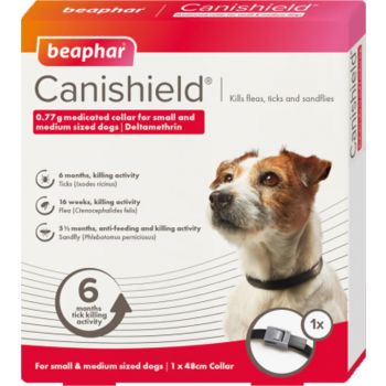  CANISHIELD FLEA & TICK COLLAR (DELTAMETHRIN) - SMALL & MEDIUM DOGS 