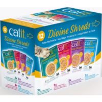 Catit Cat Wet Food Divine Shreds Tuna Multipack  12 x 75g